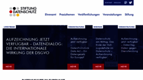 What Stiftungdatenschutz.org website looked like in 2022 (1 year ago)