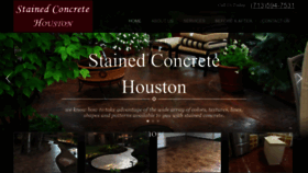 What Stainedconcretehoustontx.com website looked like in 2022 (1 year ago)