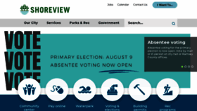 What Shoreviewmn.gov website looked like in 2022 (1 year ago)