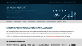 What Strom-report.de website looked like in 2022 (1 year ago)
