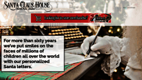 What Santaclaushouse.com website looked like in 2022 (1 year ago)