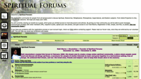 What Spiritualforums.com website looked like in 2022 (1 year ago)