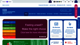 What Sthk.nhs.uk website looked like in 2022 (1 year ago)