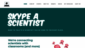 What Skypeascientist.com website looked like in 2022 (1 year ago)