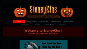 What Stoneykins.com website looked like in 2022 (1 year ago)