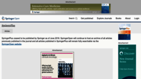 What Springerplus.com website looked like in 2022 (1 year ago)
