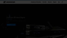What Sennheiserusa.com website looked like in 2022 (1 year ago)