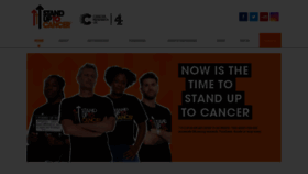 What Standuptocancer.org.uk website looked like in 2022 (1 year ago)