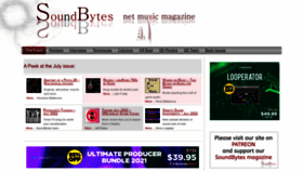What Soundbytesmag.net website looked like in 2022 (1 year ago)