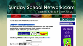 What Sundayschoolnetwork.com website looked like in 2022 (1 year ago)