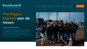 What Sociallane.nl website looked like in 2022 (1 year ago)