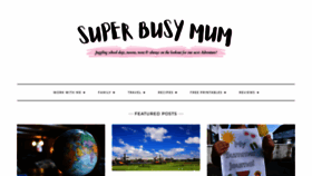 What Superbusymum.net website looked like in 2022 (1 year ago)