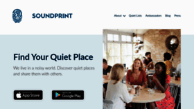 What Soundprint.co website looked like in 2022 (3 years ago)