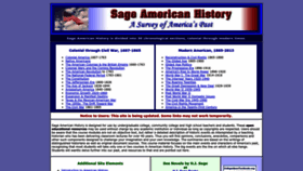 What Sageamericanhistory.net website looked like in 2022 (1 year ago)