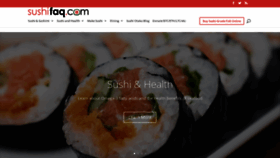 What Sushifaq.com website looked like in 2022 (3 years ago)