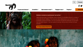 What Survivalfrance.org website looked like in 2022 (1 year ago)