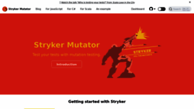 What Stryker-mutator.io website looked like in 2022 (1 year ago)