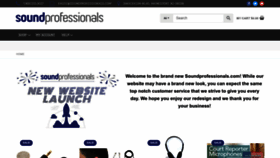 What Soundprofessionals.com website looked like in 2022 (1 year ago)