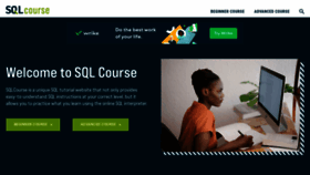 What Sqlcourse2.com website looked like in 2022 (2 years ago)