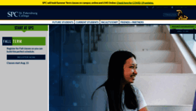 What Spc.edu website looked like in 2022 (2 years ago)