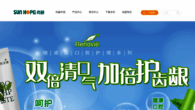 What Sunhope.cn website looked like in 2022 (1 year ago)