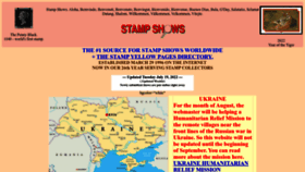 What Stampshows.com website looked like in 2022 (1 year ago)