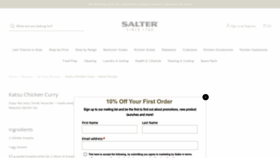 What Salterhousewares.co.uk website looked like in 2022 (1 year ago)