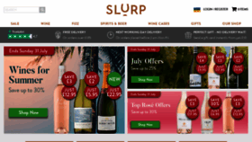 What Slurp.co.uk website looked like in 2022 (1 year ago)