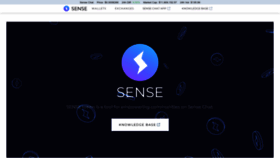 What Sensetoken.com website looked like in 2022 (1 year ago)