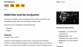 What Surfpoeten.de website looked like in 2022 (1 year ago)