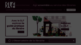 What Syndicat-librairie.fr website looked like in 2022 (1 year ago)