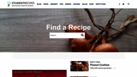 What Studentrecipes.com website looked like in 2022 (1 year ago)