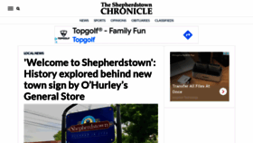 What Shepherdstownchronicle.com website looked like in 2022 (1 year ago)
