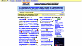 What Secinfo.com website looked like in 2022 (2 years ago)