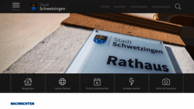 What Schwetzingen.de website looked like in 2022 (1 year ago)