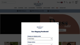 What Seasaltcornwall.co.uk website looked like in 2022 (1 year ago)