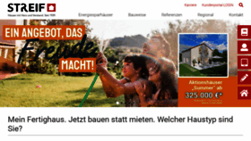 What Streif.de website looked like in 2022 (1 year ago)