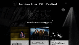 What Shortfilms.org.uk website looked like in 2022 (1 year ago)
