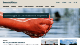 What Svensktvatten.se website looked like in 2022 (1 year ago)