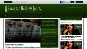 What Savannahbusinessjournal.com website looked like in 2022 (1 year ago)
