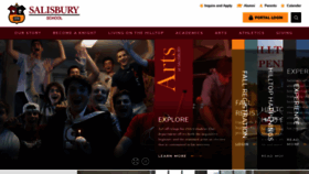 What Salisburyschool.org website looked like in 2022 (1 year ago)