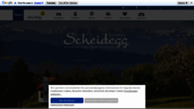 What Scheidegg.de website looked like in 2022 (1 year ago)