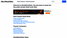 What Sheetmusicfox.com website looked like in 2022 (1 year ago)