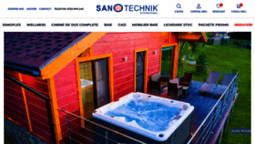 What Sanotechnik.ro website looked like in 2022 (1 year ago)
