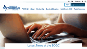What Sogc.org website looked like in 2022 (1 year ago)