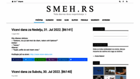 What Smeh.rs website looked like in 2022 (1 year ago)
