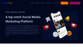 What Socialflip.org website looked like in 2022 (1 year ago)