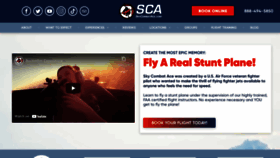 What Skycombatace.com website looked like in 2022 (1 year ago)