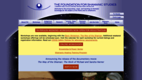What Shamanism.org website looked like in 2022 (1 year ago)