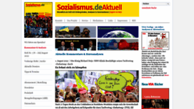 What Sozialismus.de website looked like in 2022 (1 year ago)